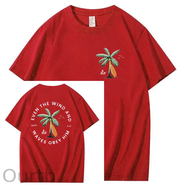 Be Still  Pattern Print 100%Cotton T-Shirt