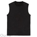 Mens Cotton Sleeveless Tank Tops Cut Off Muscle Gym T Shirts Running Beach Loose Fit Tees