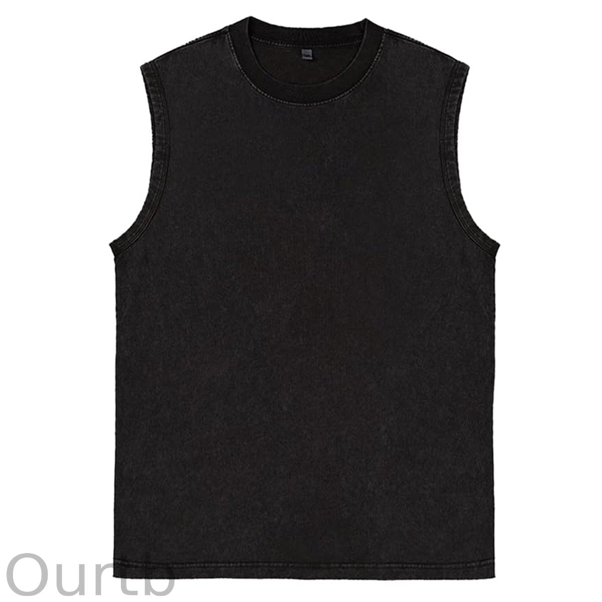 Mens Cotton Sleeveless Tank Tops Cut Off Muscle Gym T Shirts Running Beach Loose Fit Tees