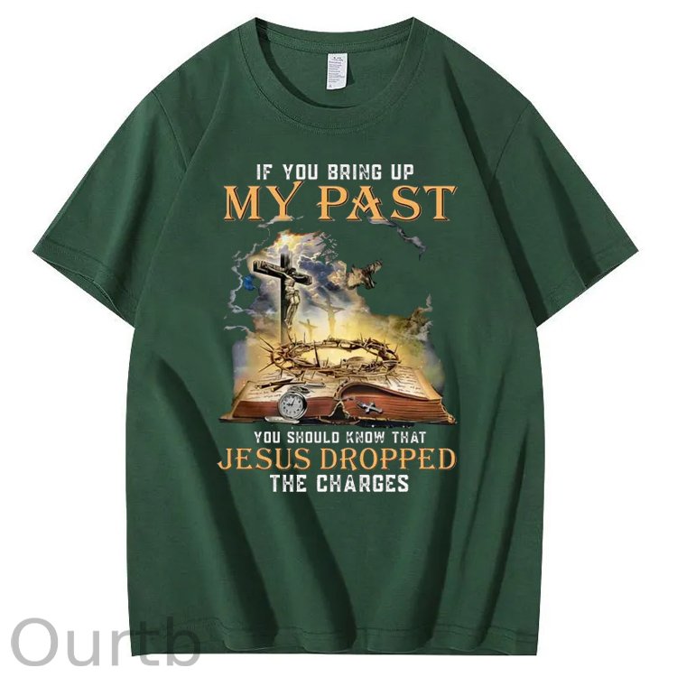 Bring Up My Past  You Should Know That  Pattern Print Crew Neck T-Shirt