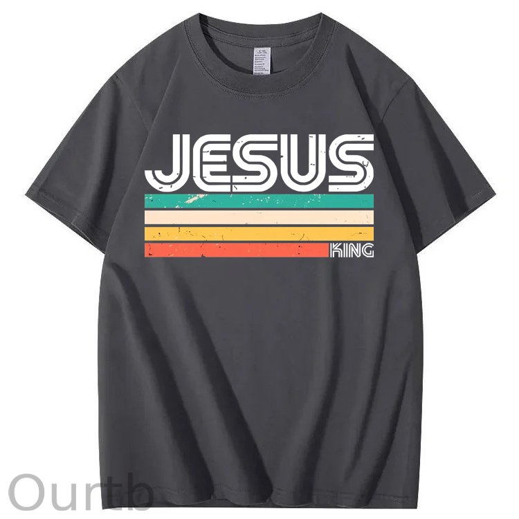 Vintage Jesus King 100% Cotton T-Shirt