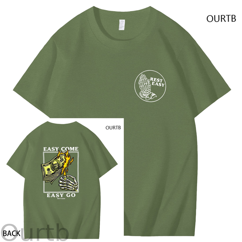 Easy Come Easy Go Art Pattern Print T-Shirt