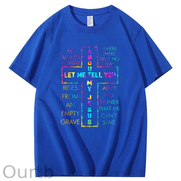 About My Jesus  Pattern100% Cotton T-Shirt
