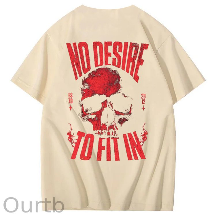 No Desire To Fit In 100% Cotton T-Shirt