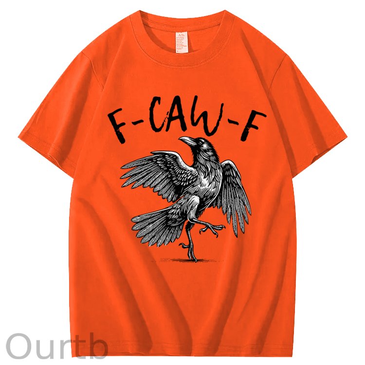 F-Caw-F Crow Raven 100% Cotton T-Shirt