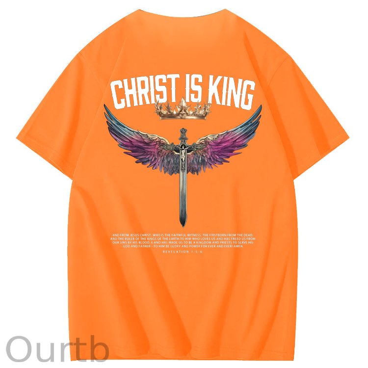 Christ Is King  Pattern 100&Cotton Print T-Shirt