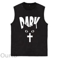 Funny Cat Dark Easter Jesus Christ Cotton Sleeveless Tank Tops
