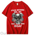 Stuck Between IDK IDC And IDGAF T-Shirt