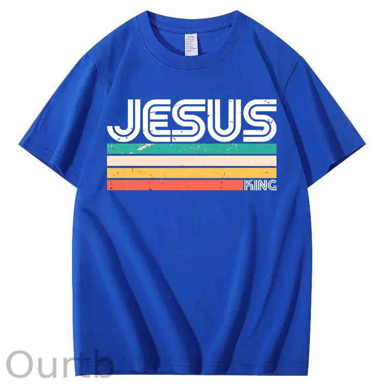 Vintage Jesus King 100% Cotton T-Shirt