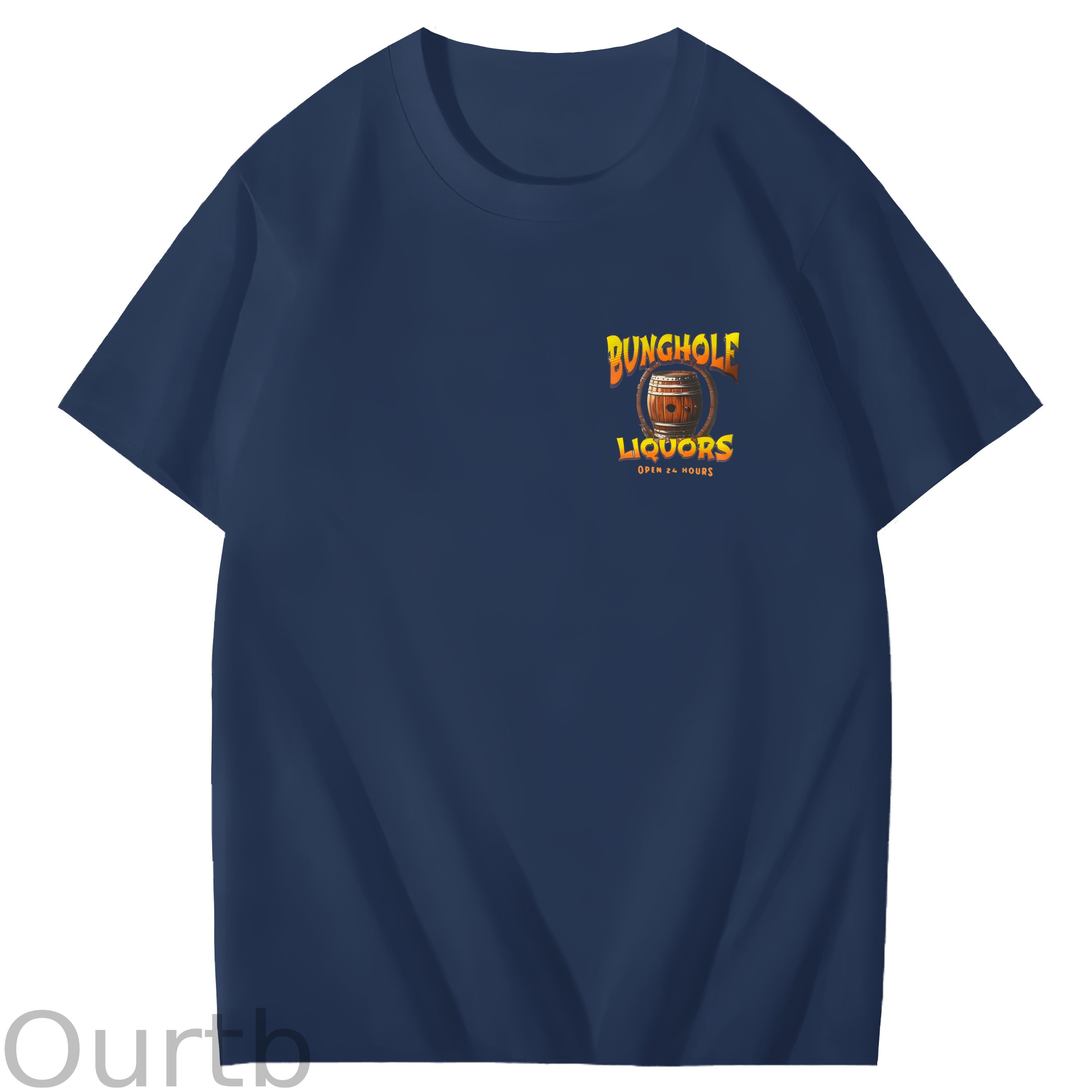 Big Johnson's Fequila Art Pattern Print T-Shirt