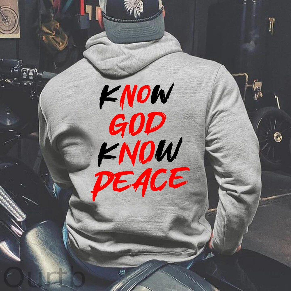 GEN X Know Jesus Know Peace Sweatshirt - Gift Christian Religious Catholic God Faith