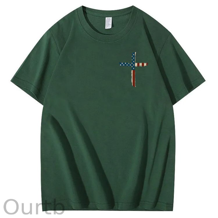Stand For The Flag Kneel For The Cross 4th Of July T-Shirt