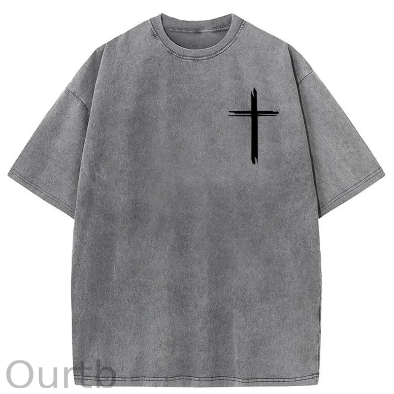 Jesus Saves Washed Cotton T-Shirt
