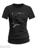Women's F-Caw-F Crow Cotton Blend T-Shirt