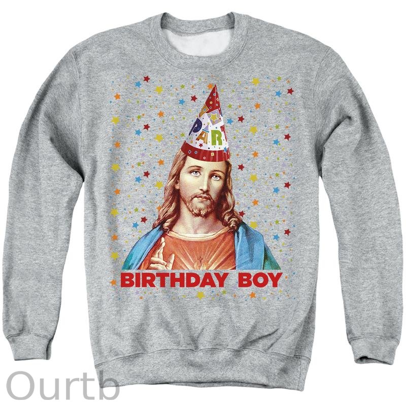 Jesus Birthday Boy Unisex Gift Adult Sweatshirts Christmas
