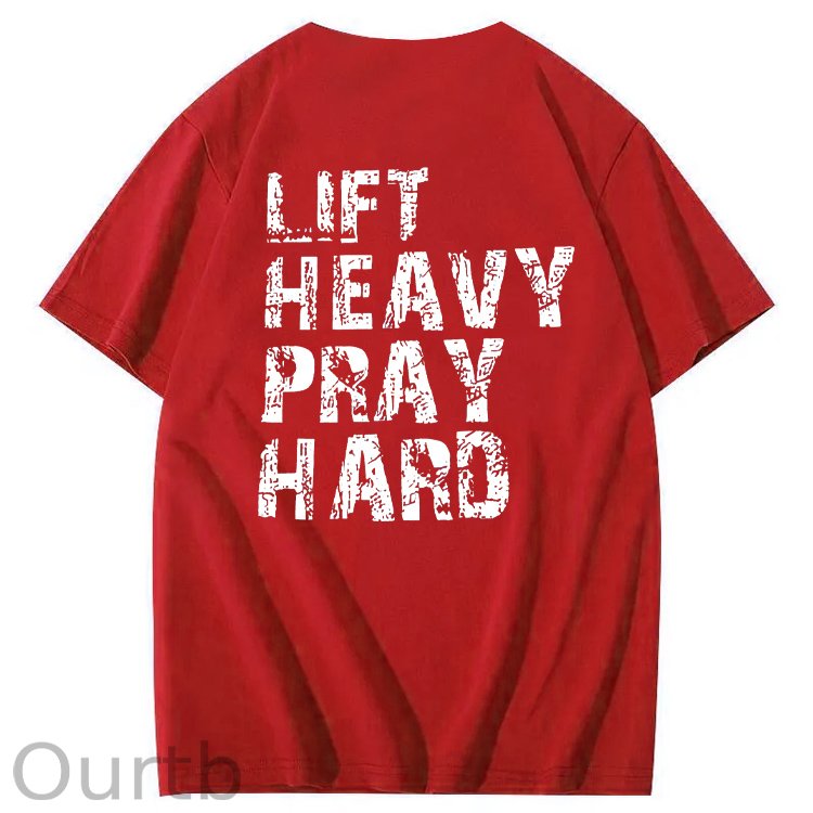 Life Heavy Party Hard Pattern  Print 100%Cotton T-Shirt