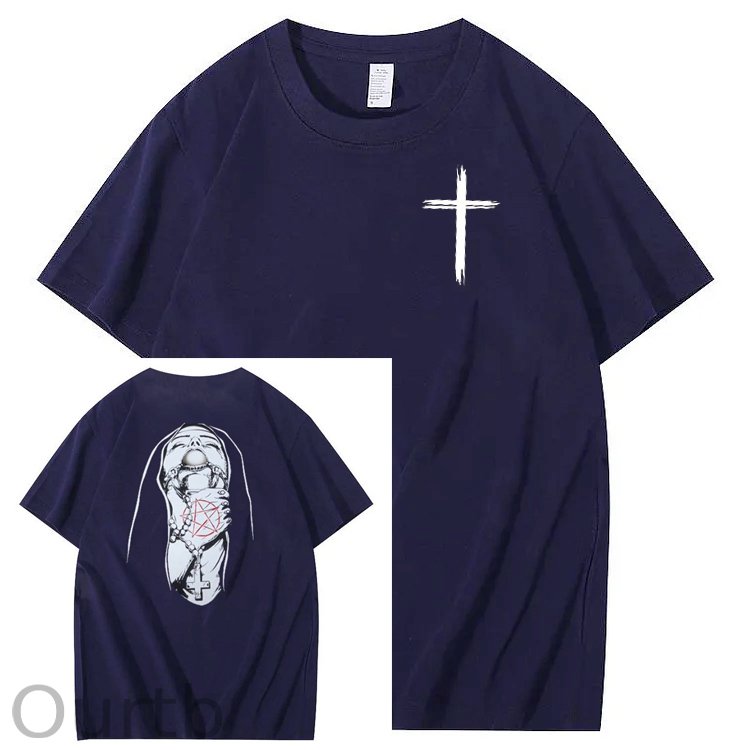Save Me Pattern Crew Neck T-Shirt