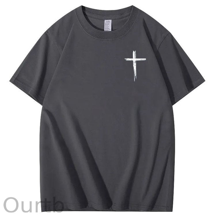 Jesus The Ultimate Pattern Printing Print Crew Neck T-Shirt