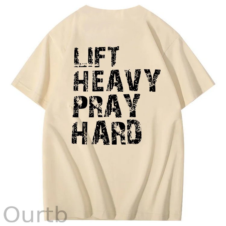 Life Heavy Party Hard Pattern  Print 100%Cotton T-Shirt