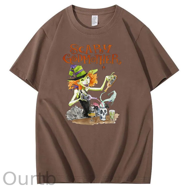 Halloween Godmother Pattern  Print 100%Cotton T-Shirt