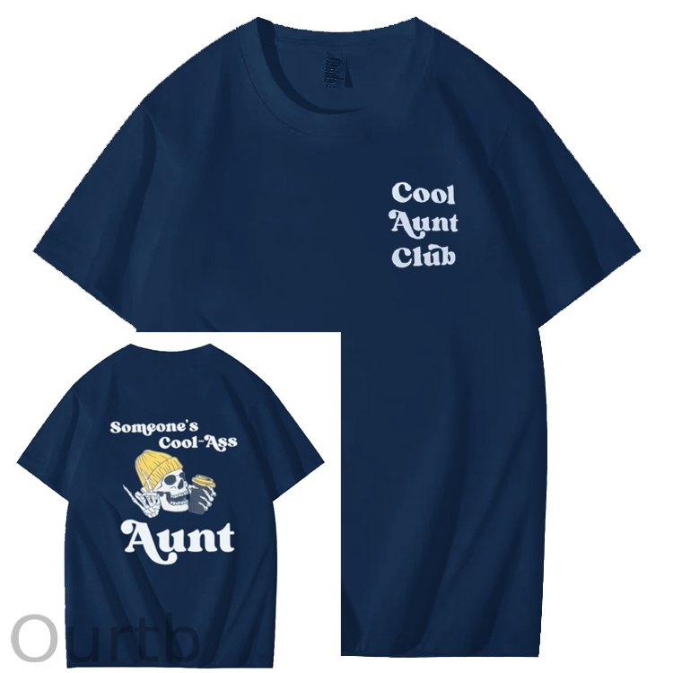 Cool Aunt Club Someone's Cool Aunt Christian God Faith Jesus Art Pattern Print T-Shirt