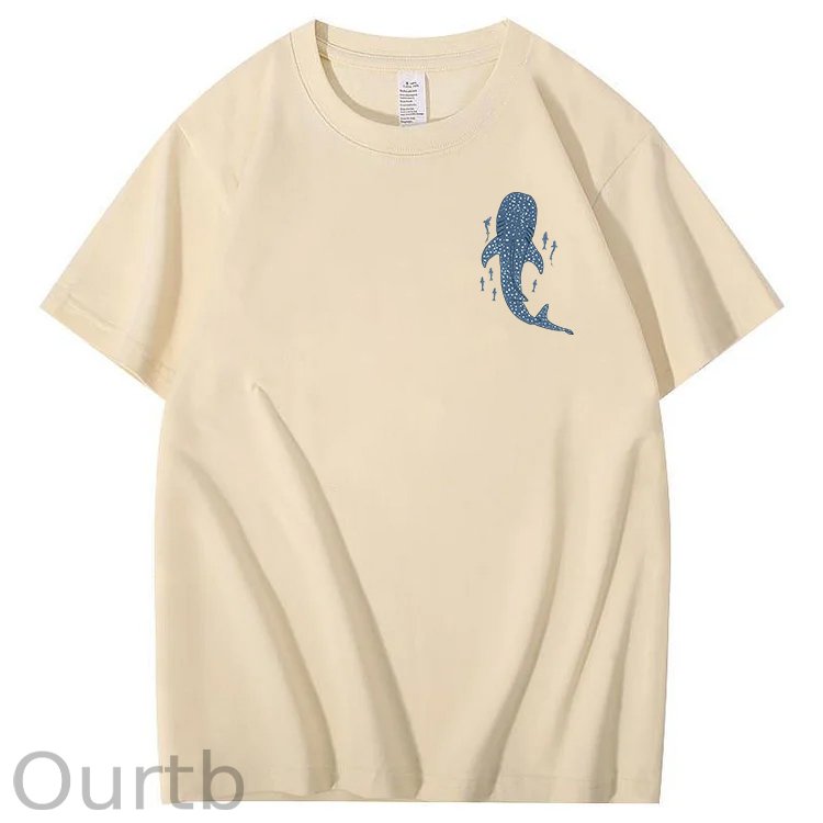 Whale Shark When You Go Through Deep Waters I Will Be With You Isaiah 43:2 100% Cotton T-Shirt