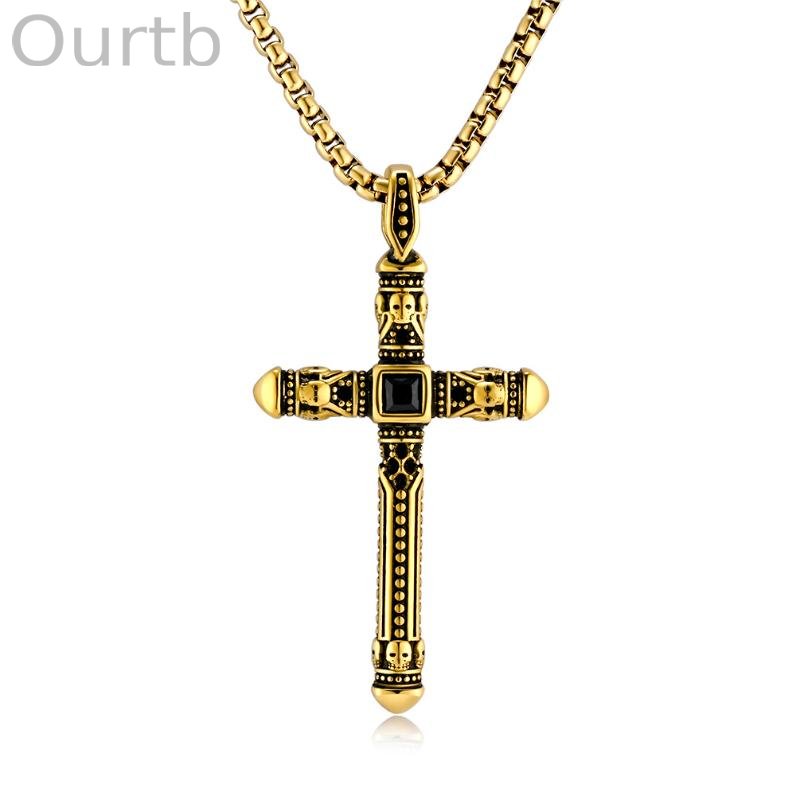 Retro Casual Personality Cross Necklace 48827160TO
