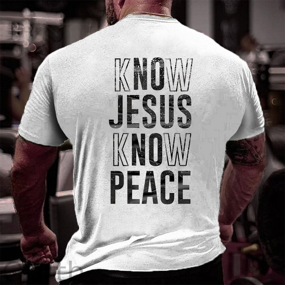 GEN X Know Jesus Know Peace Sweatshirt - Gift Christian Religious Catholic God Faith