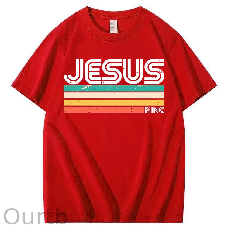 Vintage Jesus King 100% Cotton T-Shirt