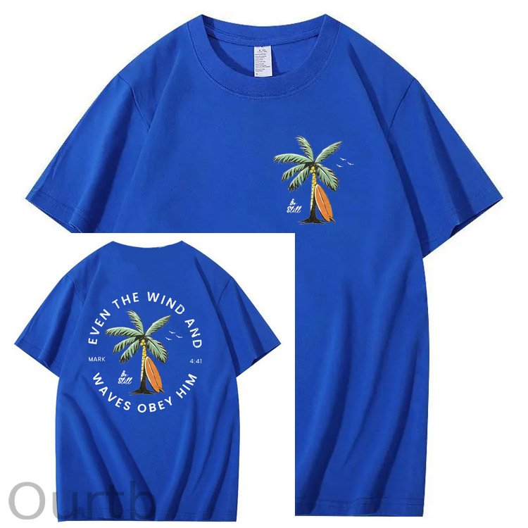 Be Still  Pattern Print 100%Cotton T-Shirt