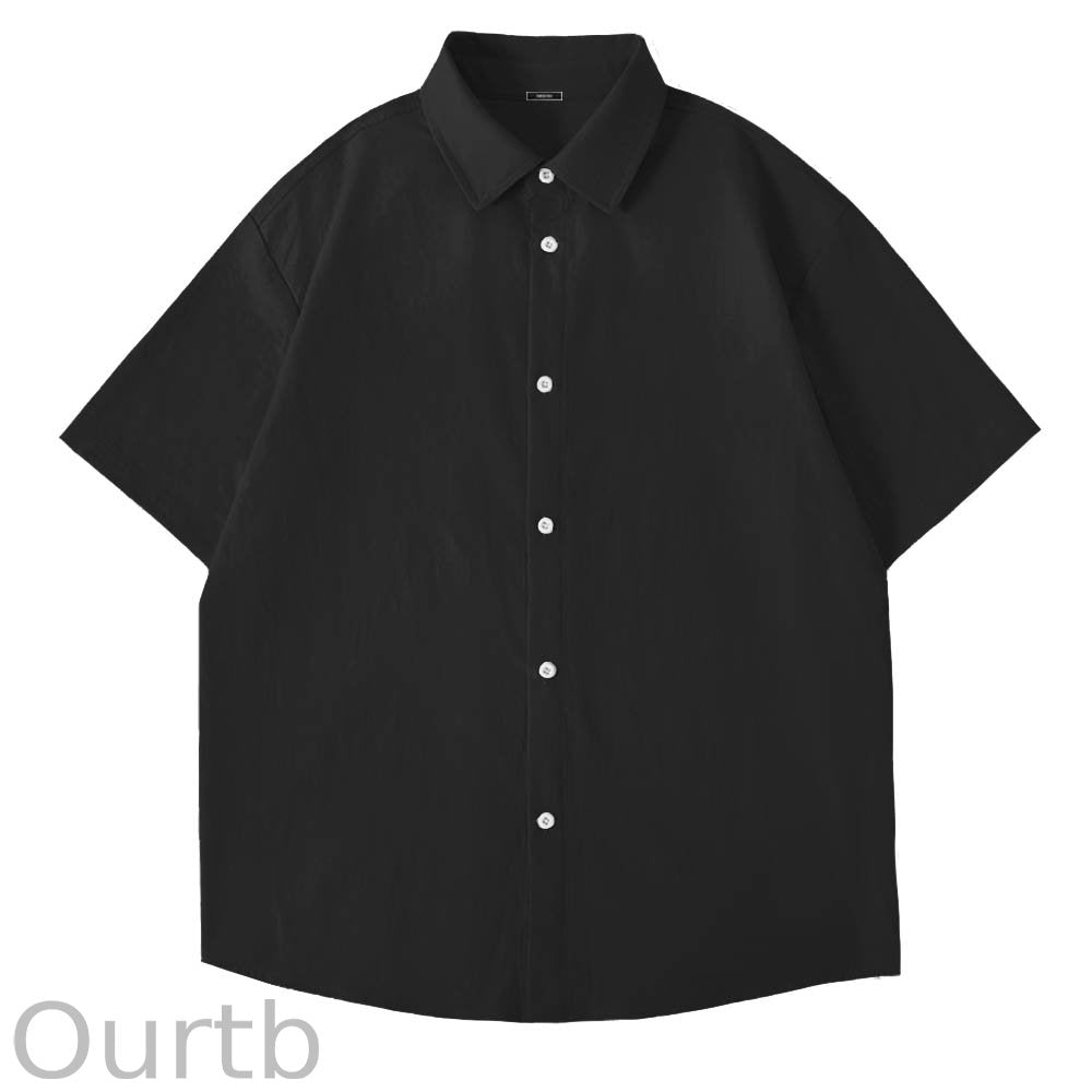 Men's Black Jesus Art Print Shirt