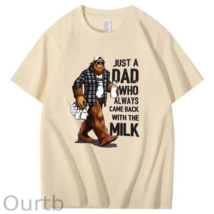 Just A Dad Who Always Came Back With The Milk T-Shirt