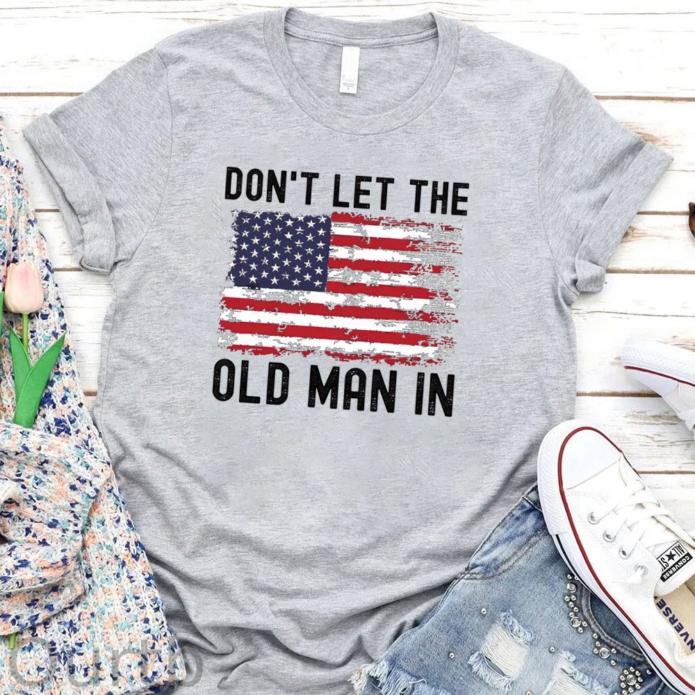 Don't Let The Old Man In  Pattern Round-Neck T-Shirt