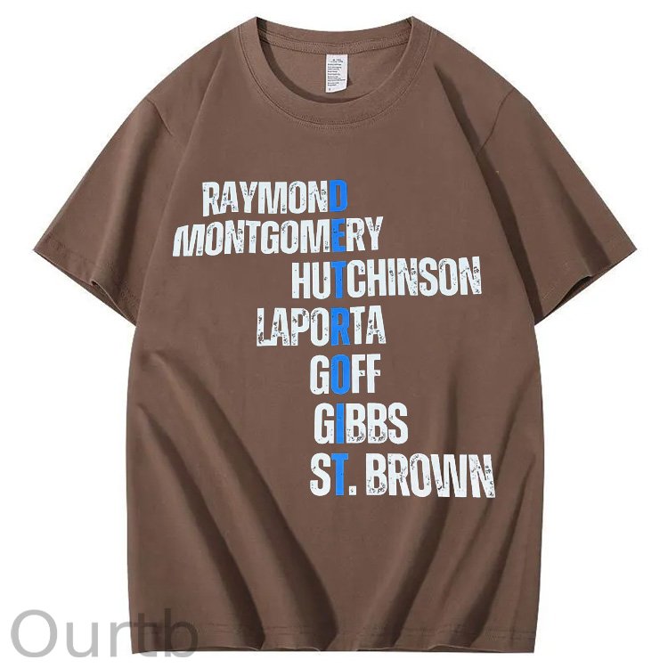 Detroit Lions football team player’s name shirt