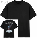 Walk With Faith Pattern Printing Print Crew Neck T-Shirt