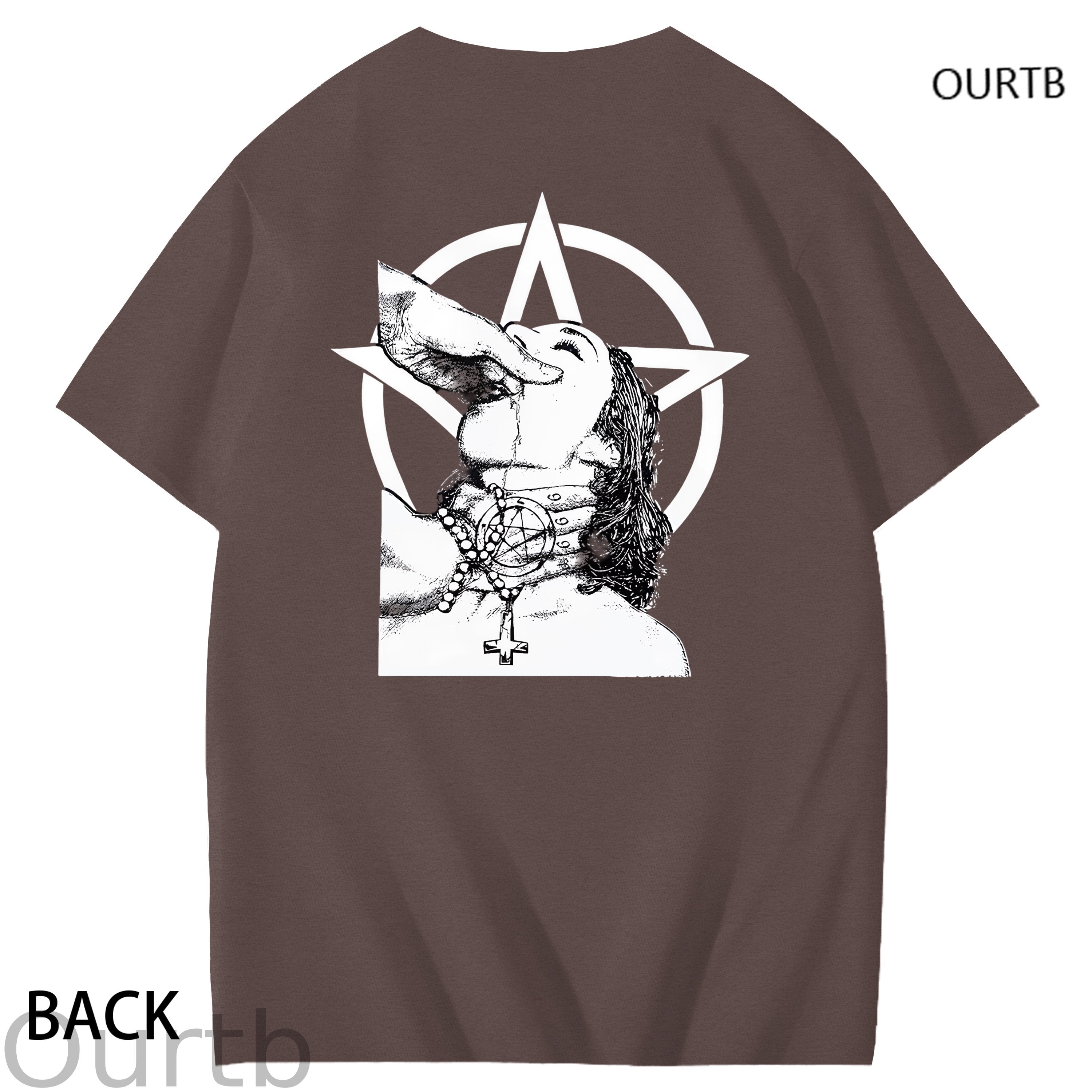 Haywood Satanic Nun Faith Funny Adult Art Pattern Print T-Shirt