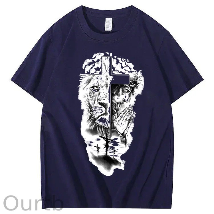 Lion & Jesus 100% Cotton T-Shirt