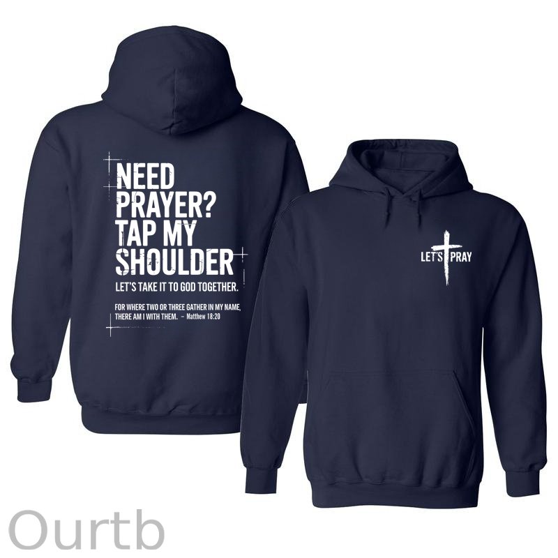 Need Prayer Cotton Hooded Sweatshirt