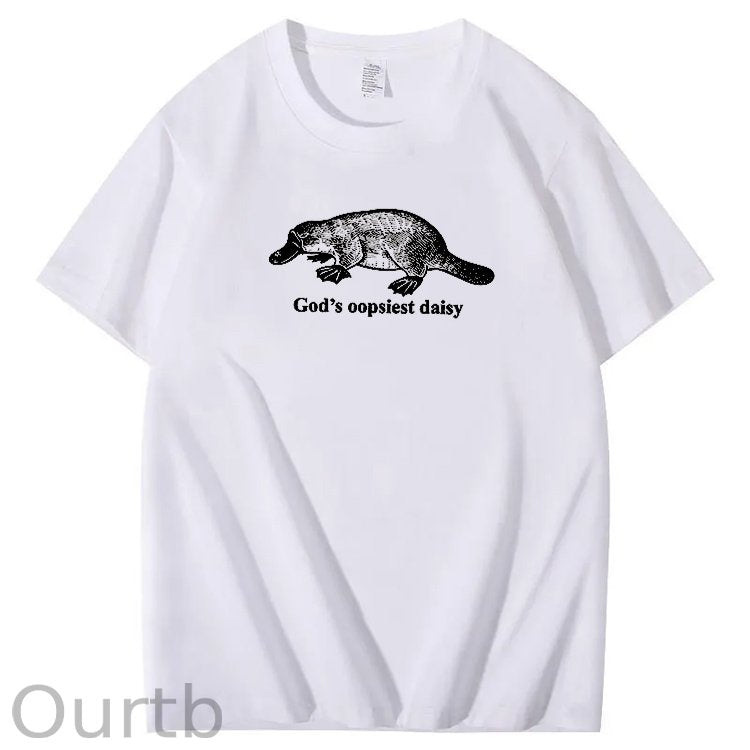 God's Oopsiest Daisy Print Crew Neck T-Shirt