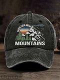 Retro Faith Can Move Mountains Outdoor Hiking Printed Baseball Cap