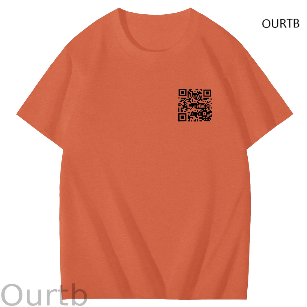 QR Code Funny Adoult Art Pattern Print T-Shirt