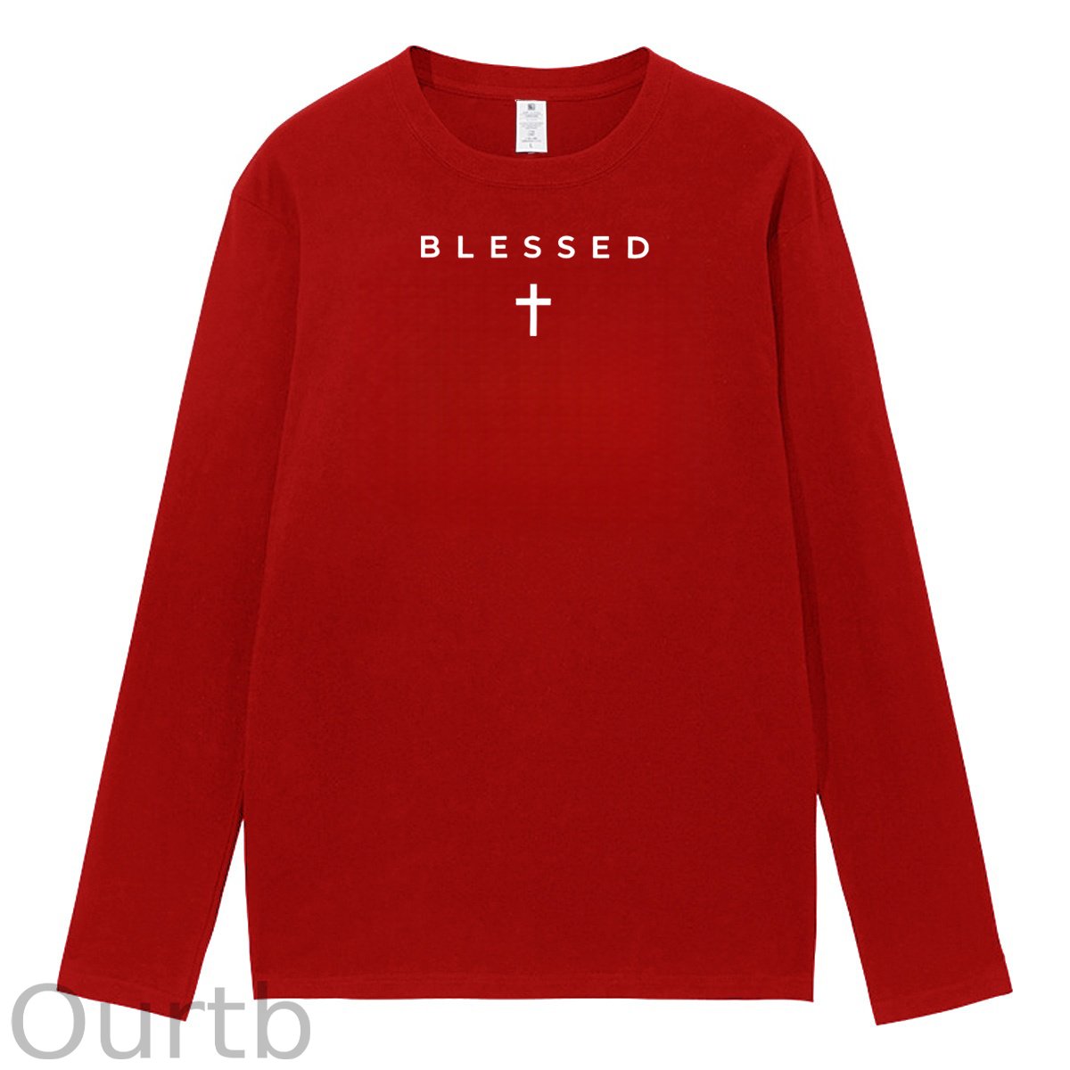 Cross Blessed 100% Cotton Long Sleeve T-Shirt