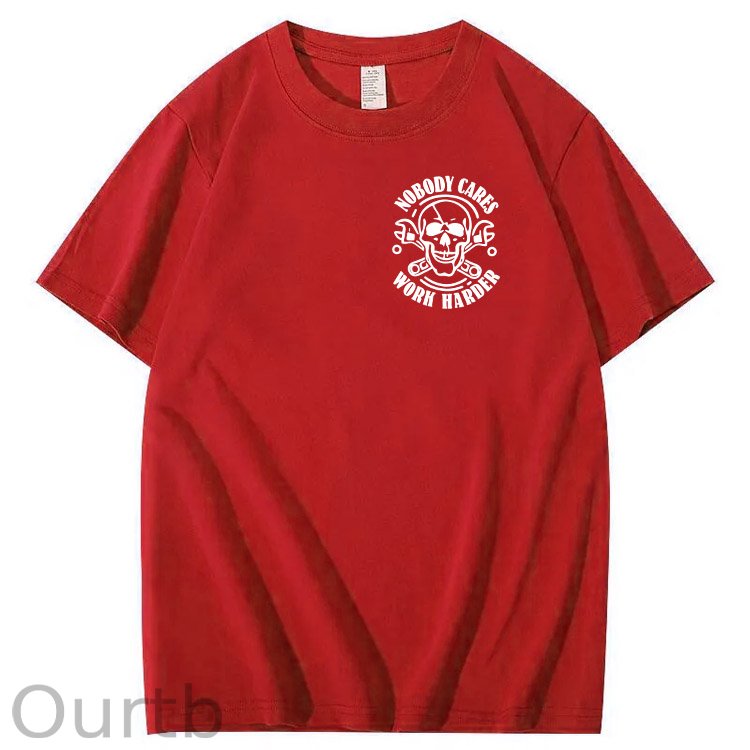 No One Owns You Shit Work Hard  Pattern Print 100%Cotton T-Shirt