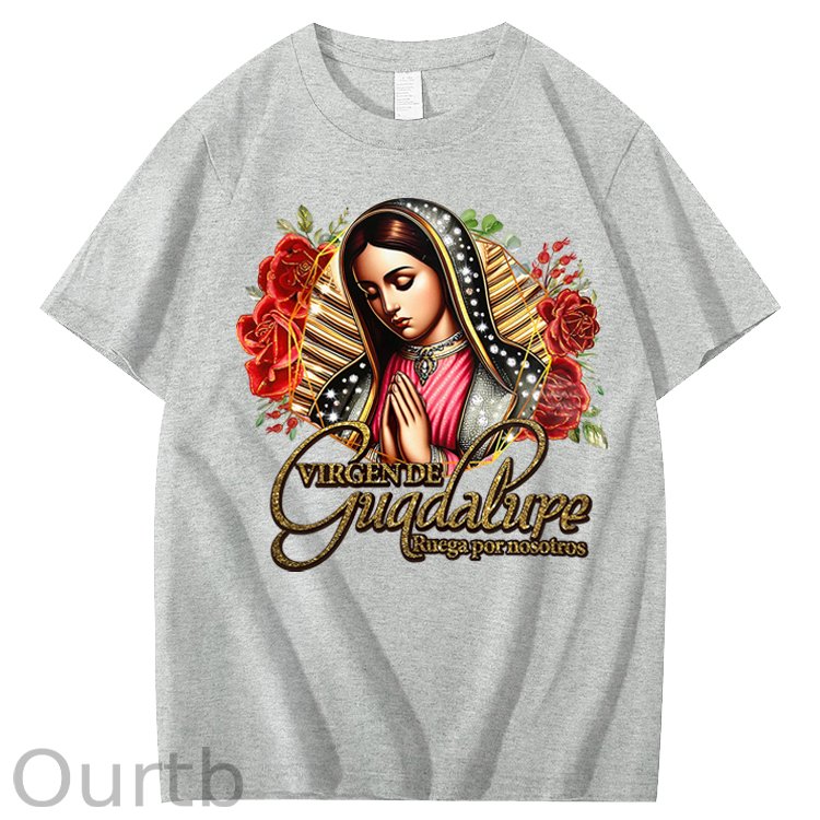 Virgen de Guadalupe Ruega Por Nosotros 100% Cotton T-Shirt