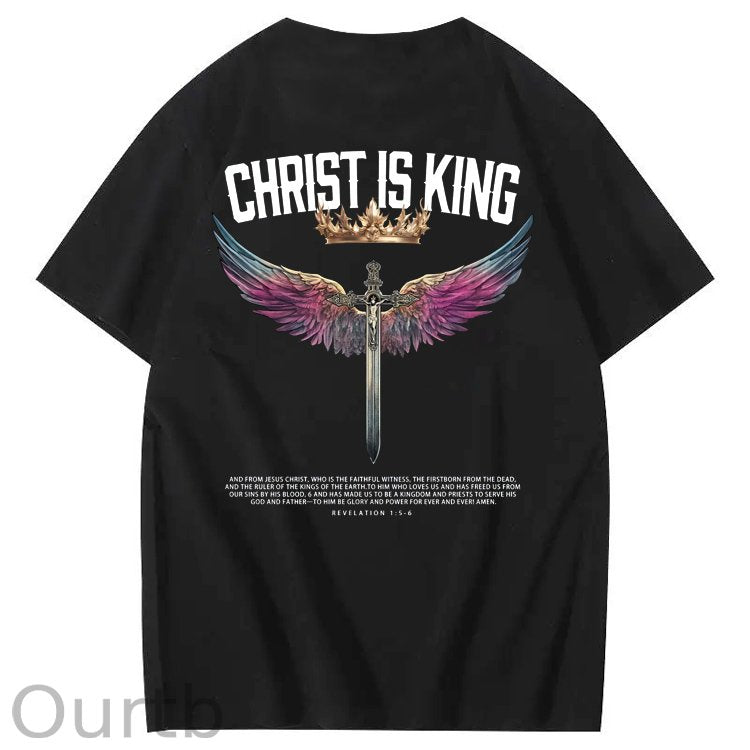 Christ Is King  Pattern 100&Cotton Print T-Shirt