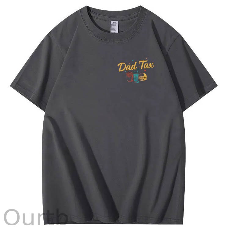 Official Dad Tax Pattern Print 100%Cotton T-Shirt