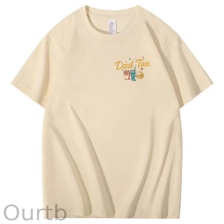 Official Dad Tax Pattern Print 100%Cotton T-Shirt