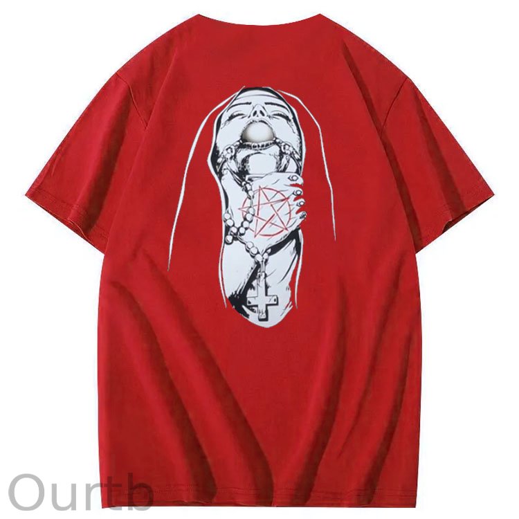 Save Me Pattern Crew Neck T-Shirt
