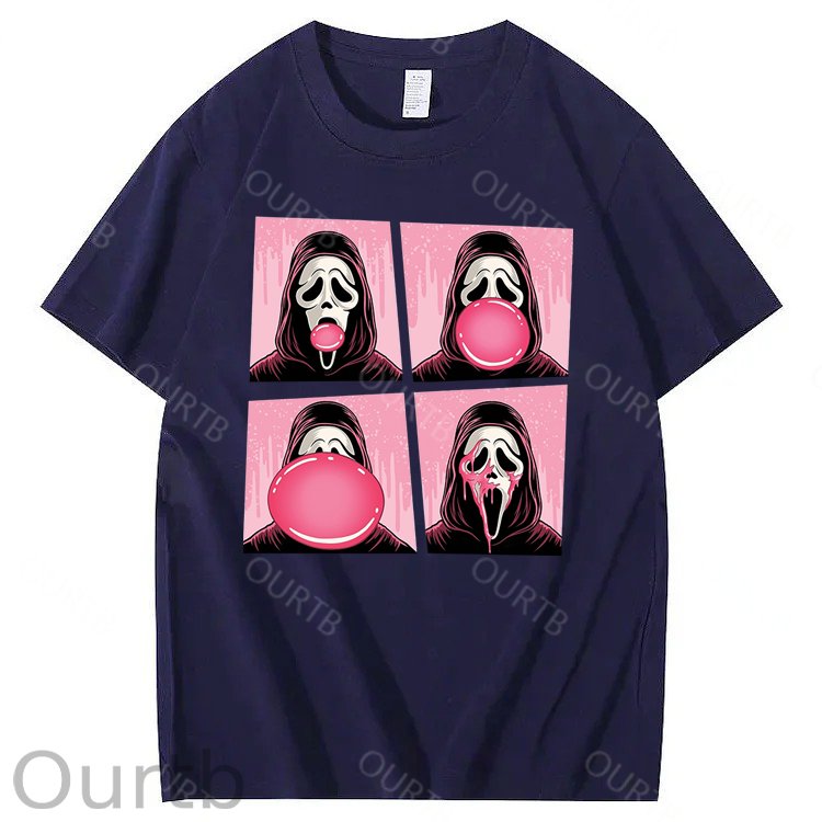 Chewing Gum Bubbles Halloween 100% Cotton T-Shirt